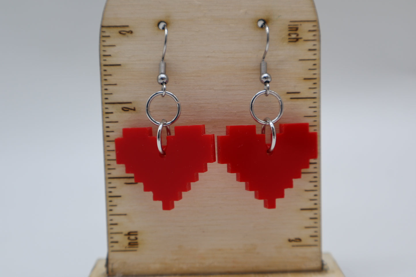 Pixel Heart Earrings