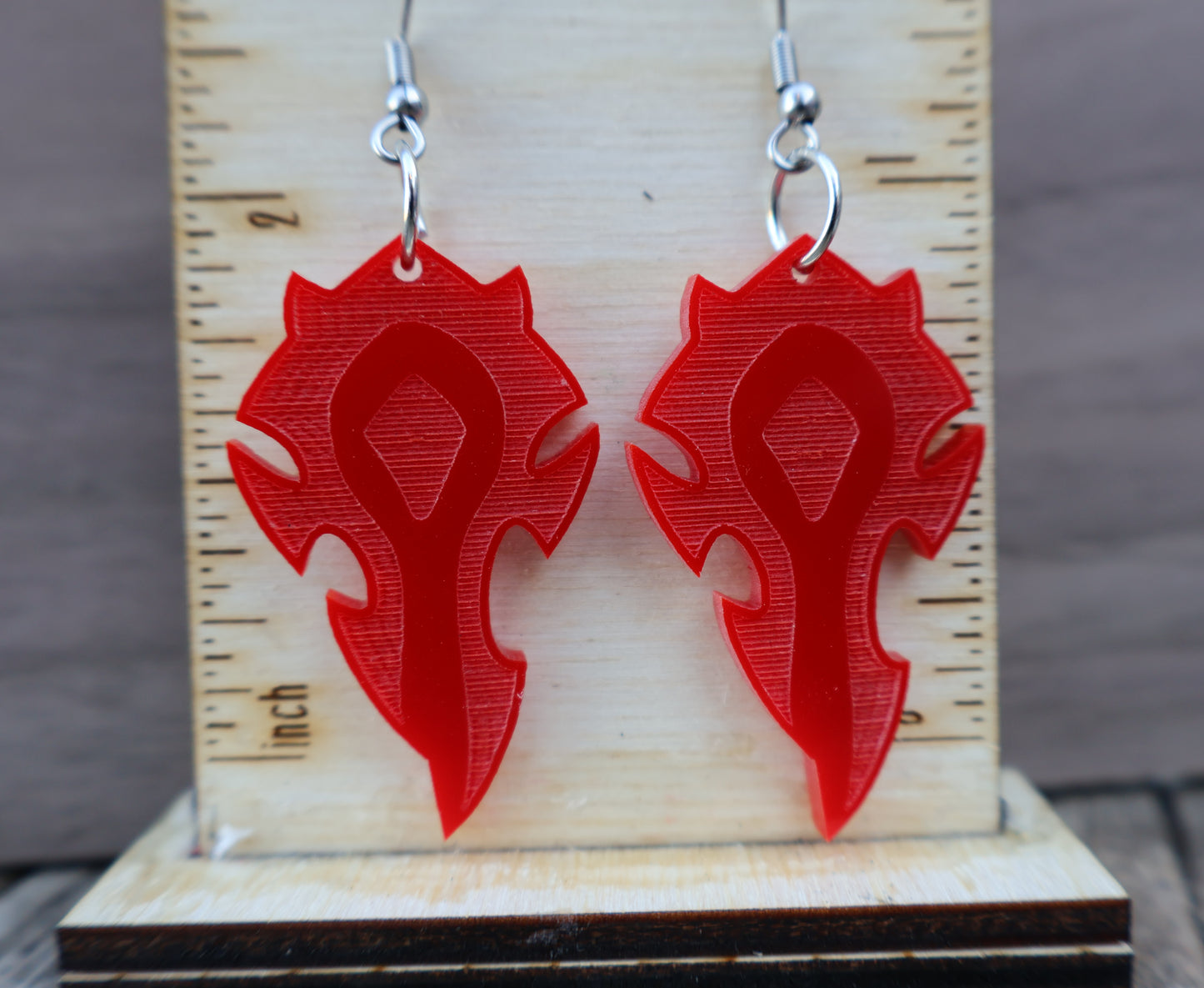 Horde Earrings - Red