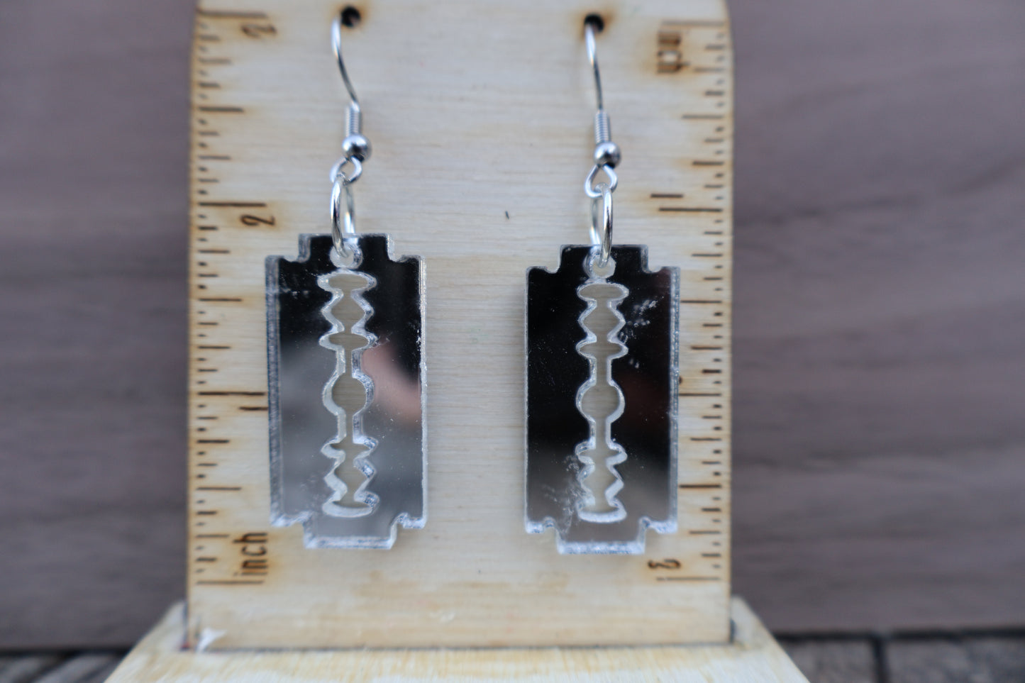 Razor Blade Earrings