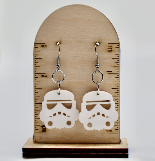 Star Wars Storm Trooper Earrings