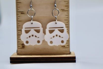 Star Wars Storm Trooper Earrings