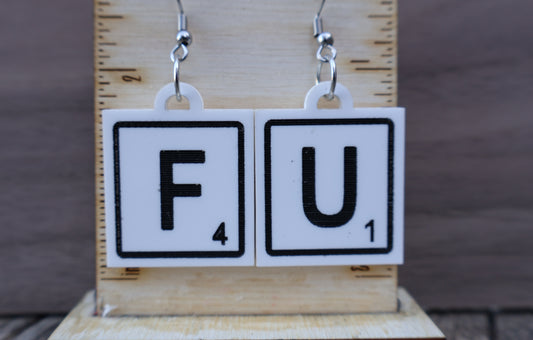Scrabble Tile Earrings